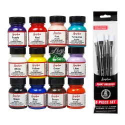 Angelus Kit 12 Farben + Pinsel
